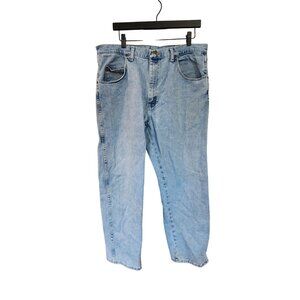 Wrangler Mens Work Denim Jeans Size 38x30 100% Cotton Casual Denim